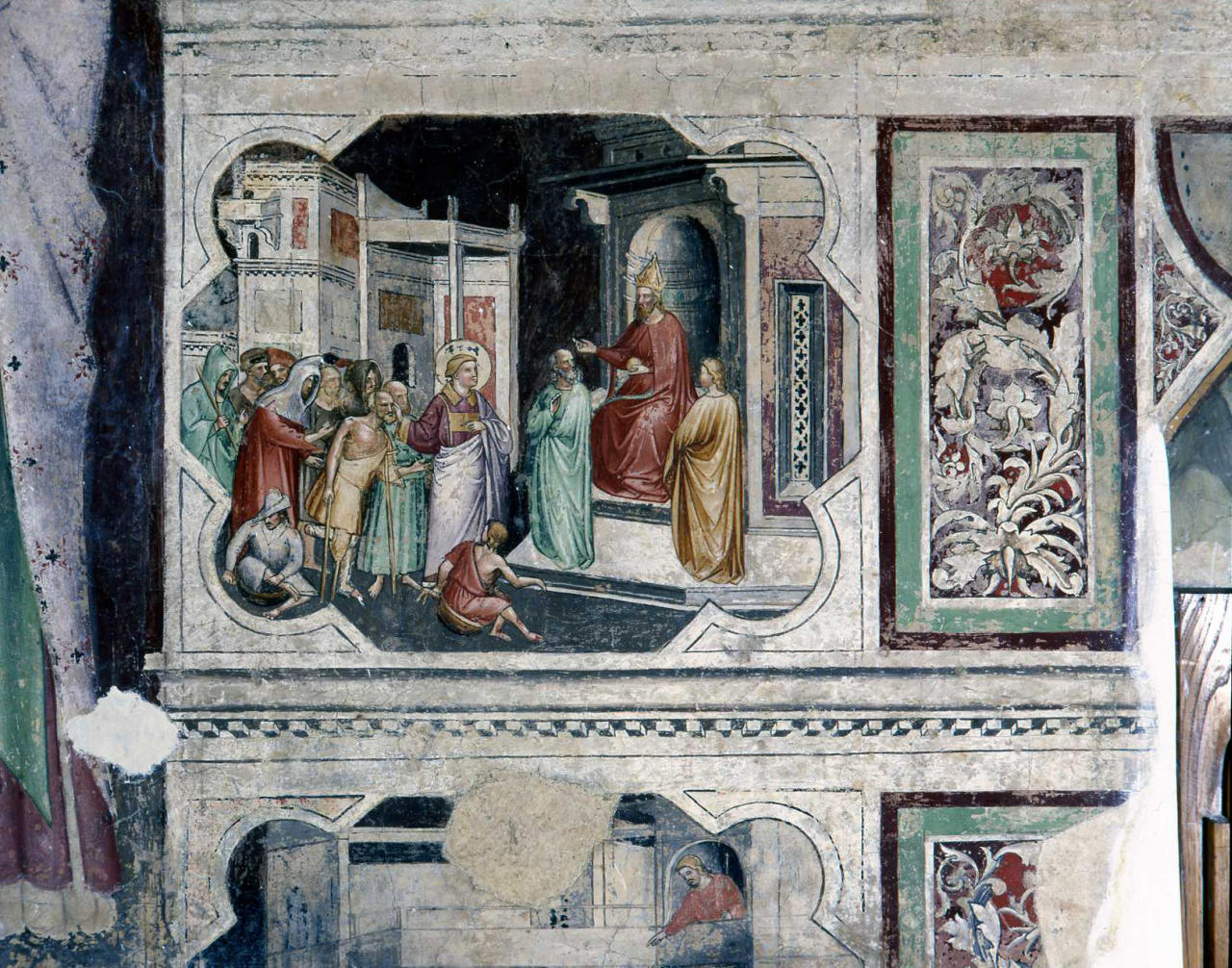Episodio della vita di San Lorenzo (dipinto) di Cenni di Francesco di Ser Cenni (ultimo quarto sec. XIV)
