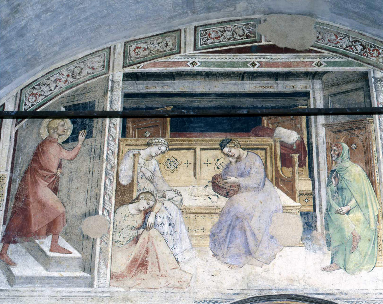 San Nicola soccorre le figlie di un gentiluomo in miseria (dipinto) di Cenni di Francesco di Ser Cenni (ultimo quarto sec. XIV)