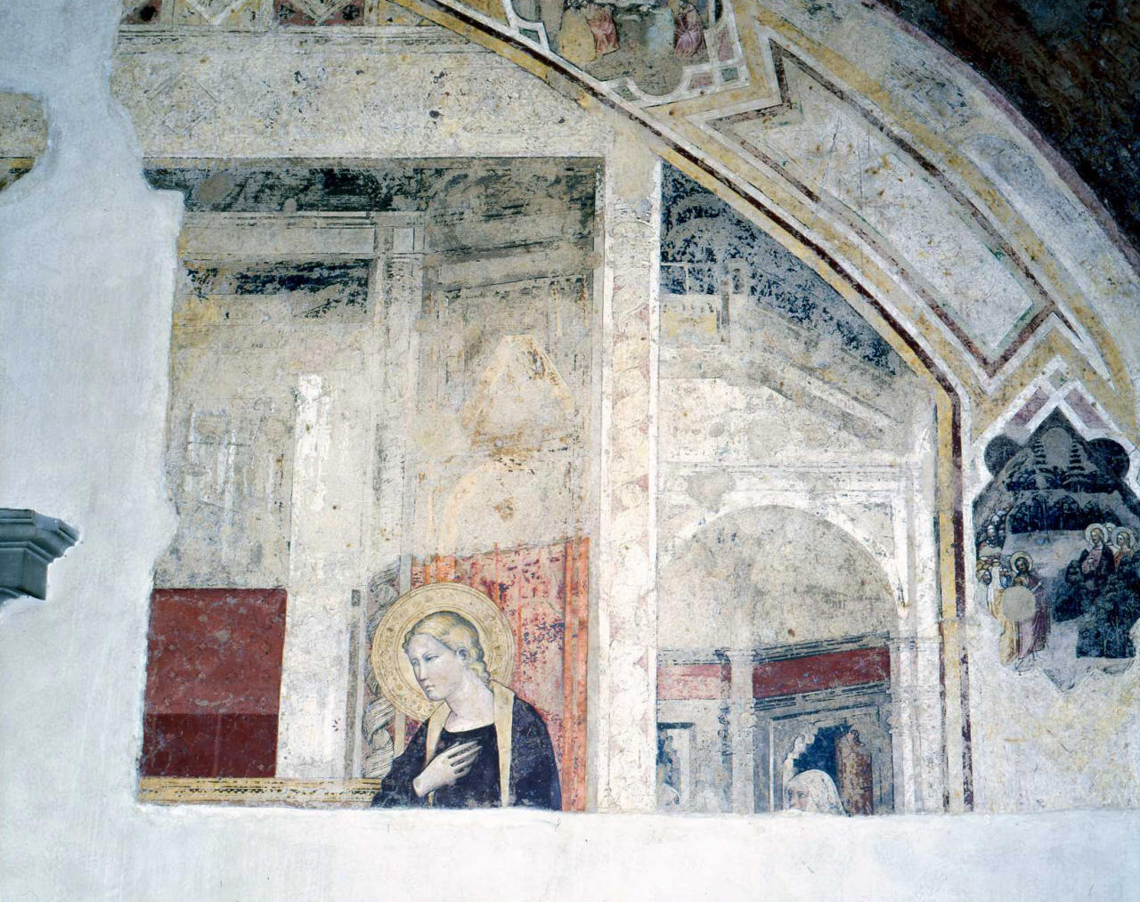 Madonna annunciata (dipinto, ciclo) di Cenni di Francesco di Ser Cenni (fine sec. XIV)