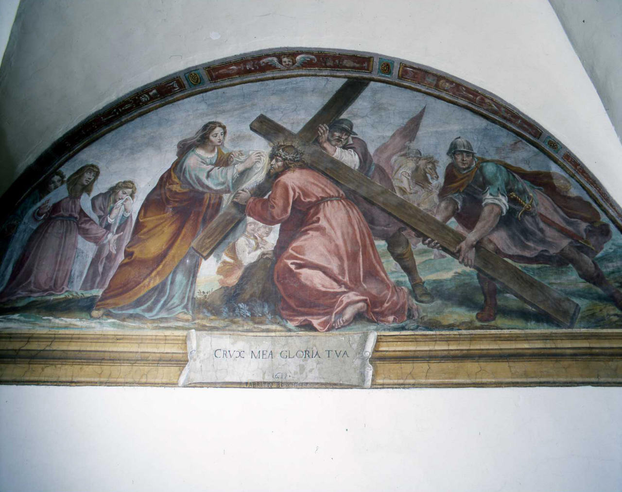 Cristo portacroce (dipinto) di Boschi Fabrizio (primo quarto sec. XVII)