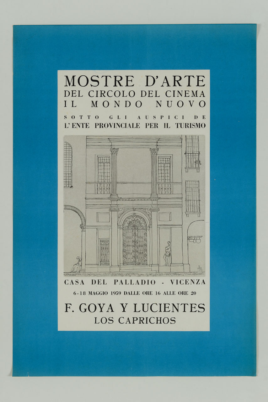 facciata di casa Cogollo a Vicenza (locandina) - ambito italiano (sec. XX)