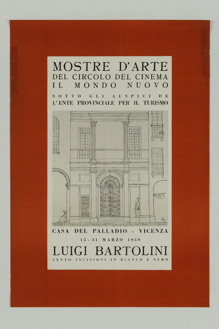 facciata di casa Cogollo a Vicenza (locandina) - ambito italiano (sec. XX)