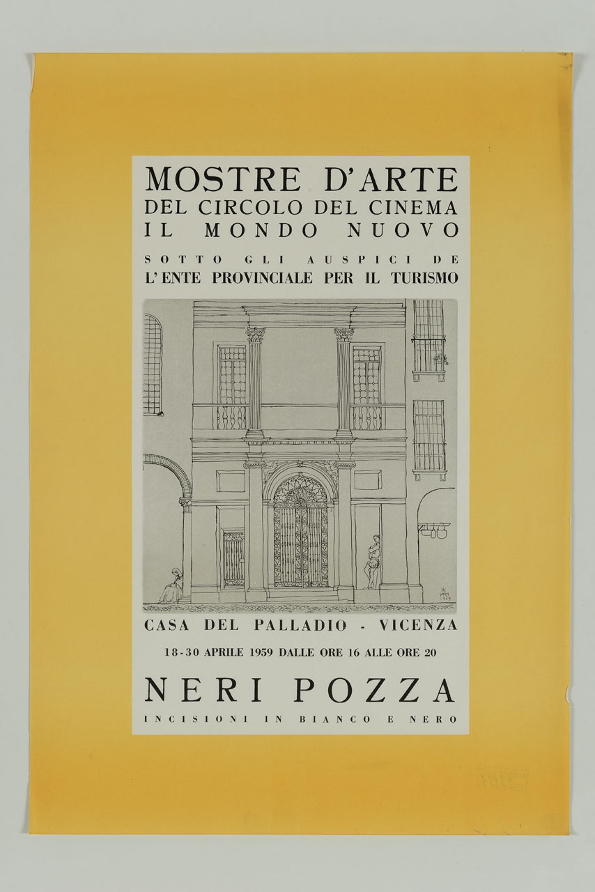 facciata di casa Cogollo a Vicenza (locandina) - ambito italiano (sec. XX)