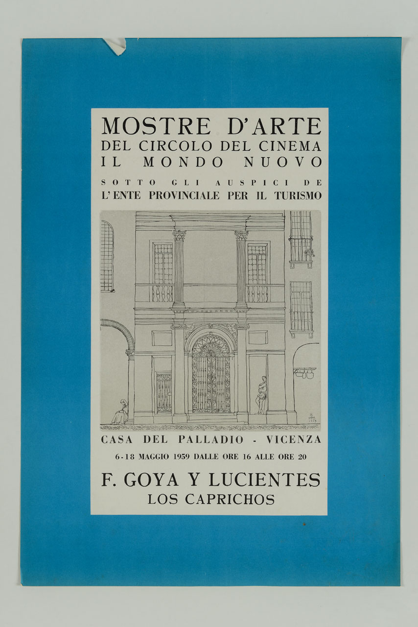 facciata di casa Cogollo a Vicenza (locandina) - ambito italiano (sec. XX)