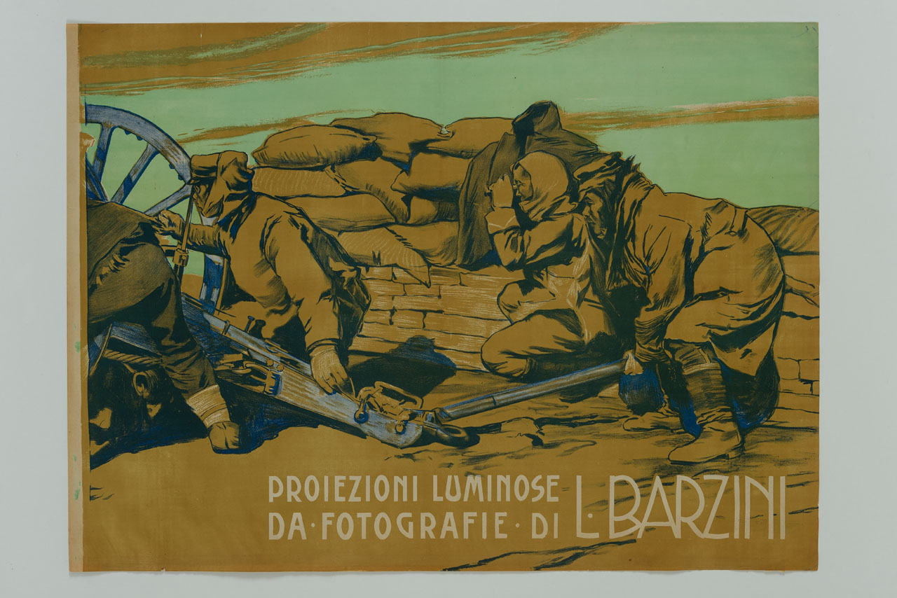 soldati nipponici in trincea (manifesto) - ambito italiano (sec. XX)