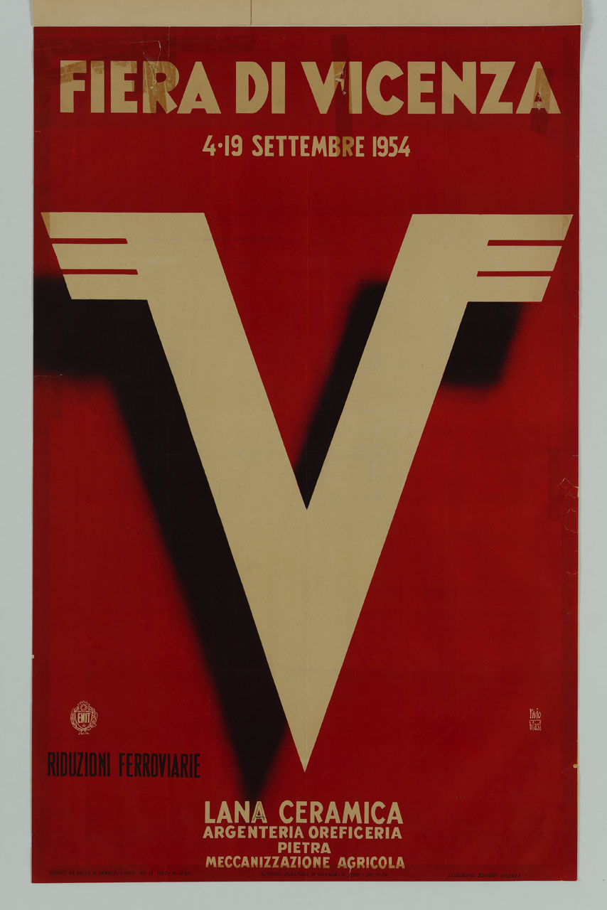 V alata (manifesto) di Biasi Livio (sec. XX)