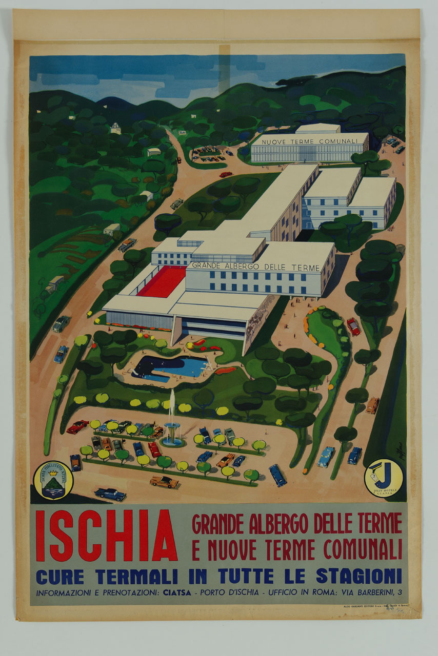 complesso turistico a Ischia (manifesto) di Piffero Luigi (sec. XX)