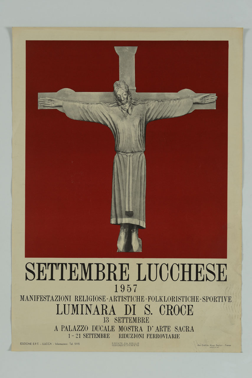 Volto Santo di Lucca (locandina) (sec. XX)