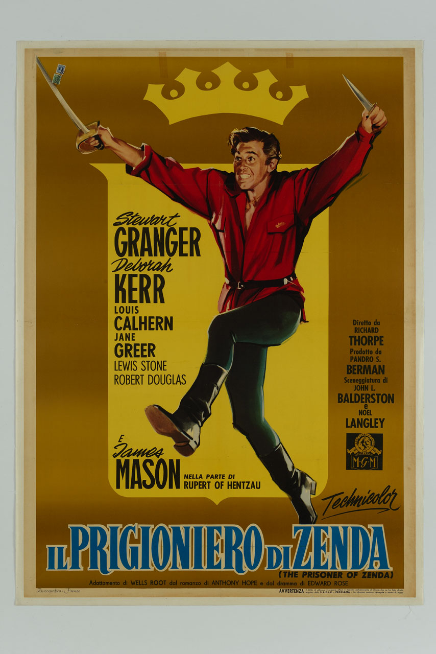 ritratto di Stewart Granger (manifesto) di Campeggi Silvano detto Nano (sec. XX)