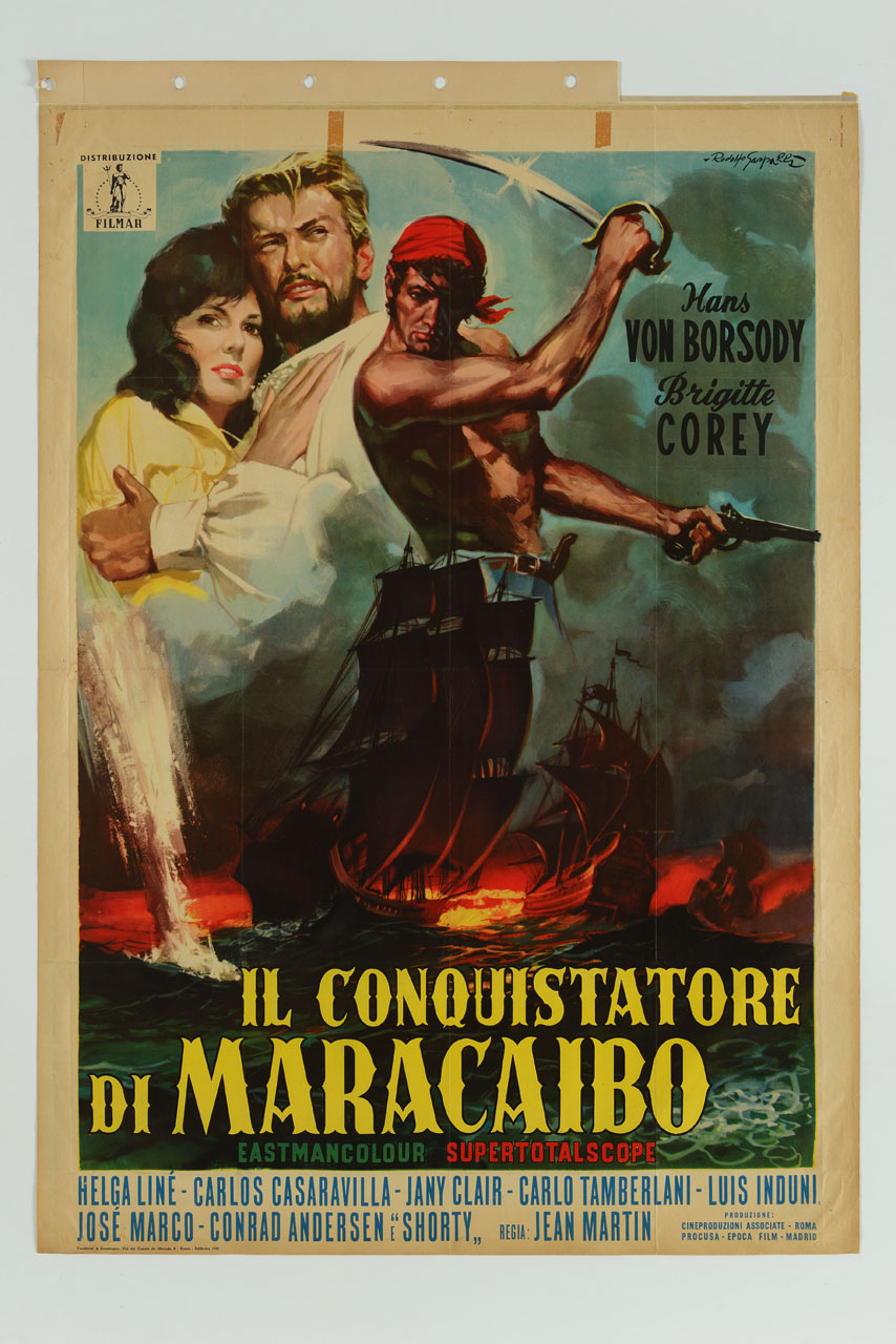 ritratti di Hans von Borsody e Brigitte Corey (manifesto) di Gasparri Rodolfo (sec. XX)