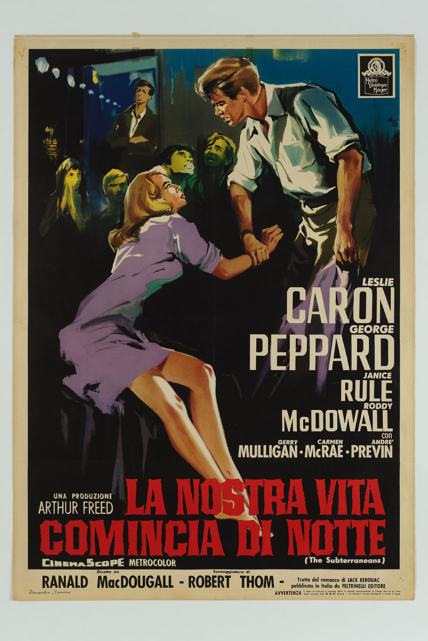 ritratti di George Peppard e Leslie Caron (manifesto) di Campeggi Silvano detto Nano (sec. XX)