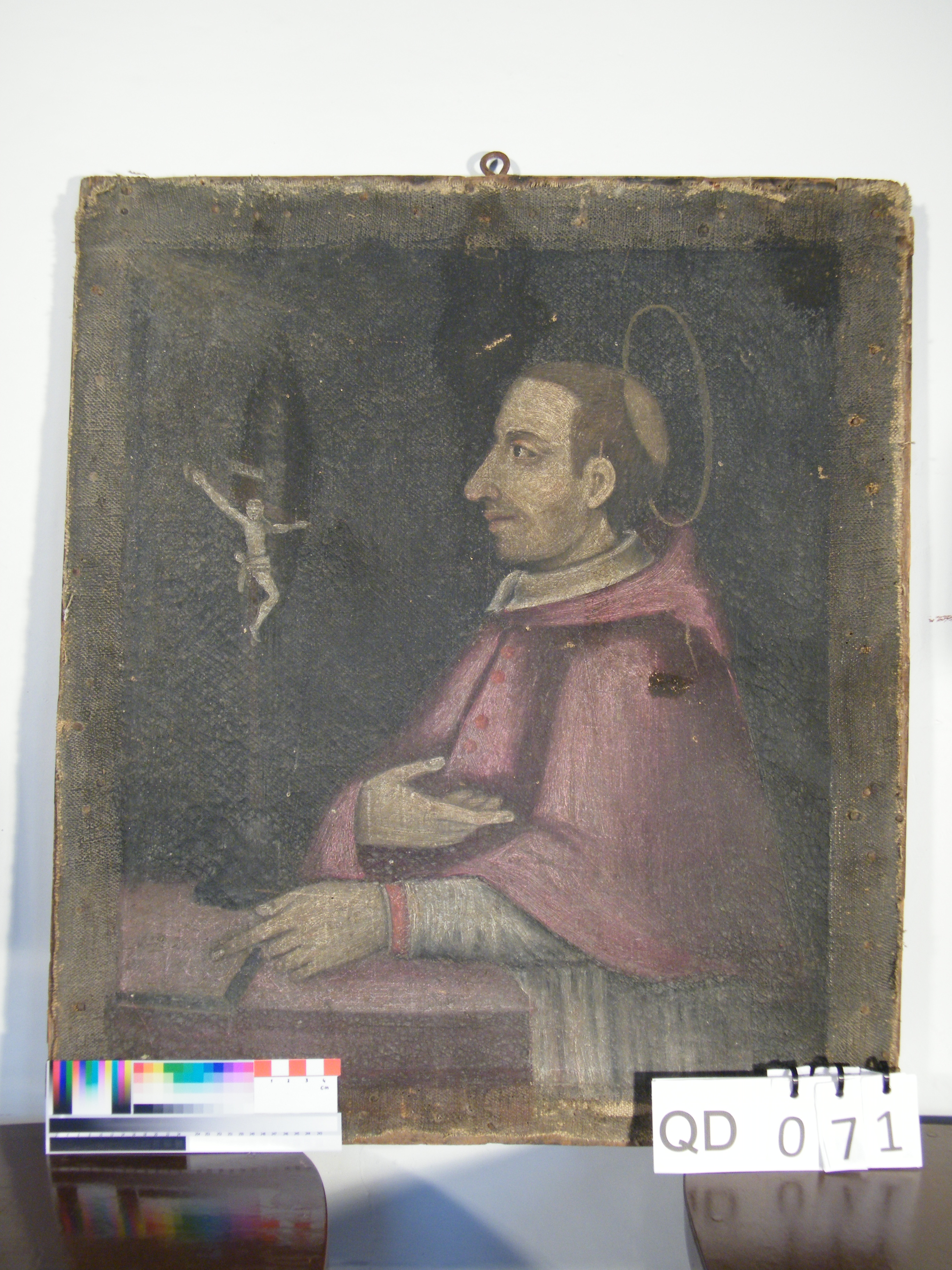 San Carlo Borromeo (dipinto) - ambito marchigiano (metà/ inizio secc. XVIII/ XIX)