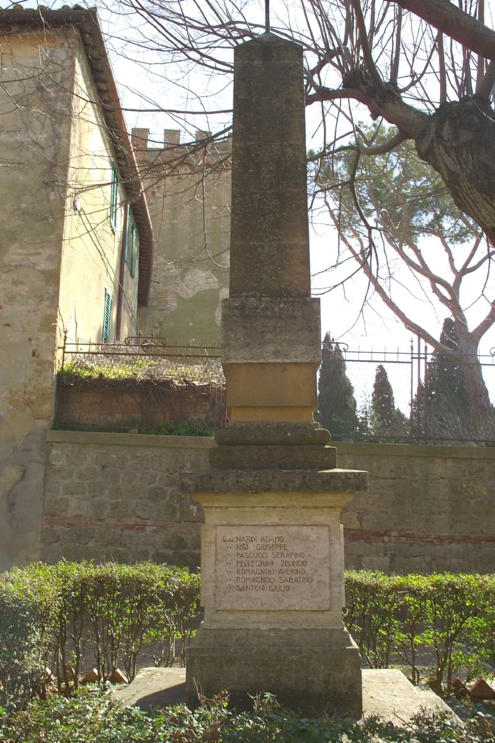 monumento ai caduti - ad obelisco - bottega toscana (sec. XX)