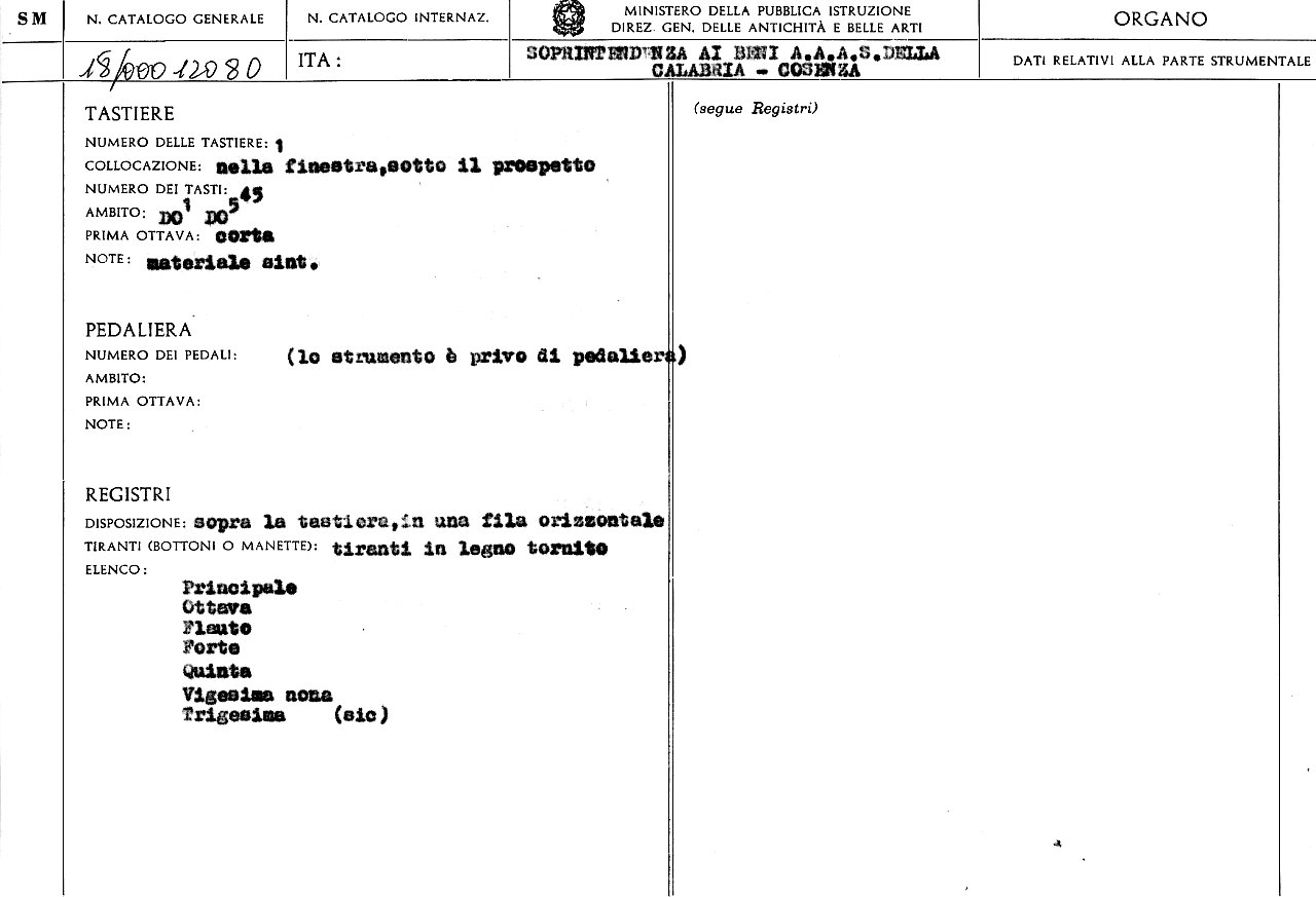 organo, opera isolata di Alvano Pasquale (fine sec. XIX) <br>Condizioni d'uso: <a class='link-esterno' href='https://docs.italia.it/italia/icdp/icdp-pnd-circolazione-riuso-docs/it/v1.0-giugno-2022/testo-etichetta-BCS.html' target='_bcs'>Beni Culturali Standard (BCS)</a>