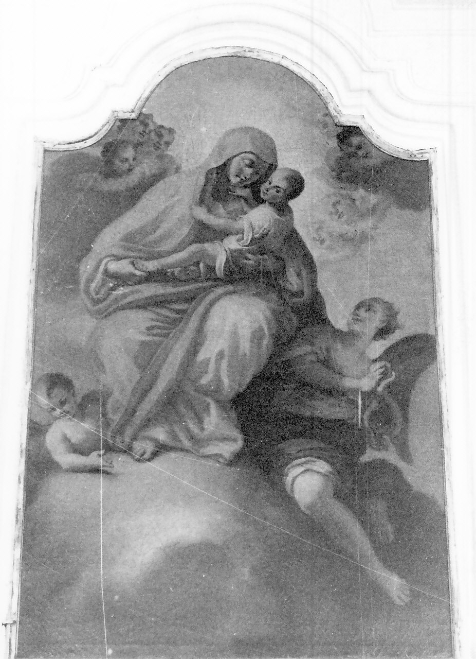 Madonna con Bambino e angeli (dipinto) di Velpi Aloisio (sec. XVIII)