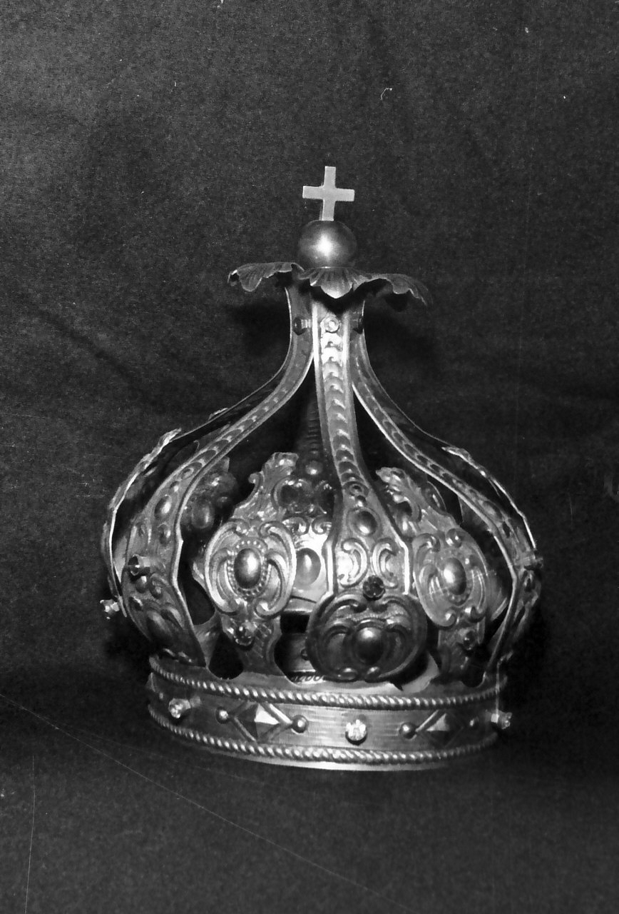 corona da statua - bottega Italia meridionale (fine/ inizio secc. XIX/ XX)