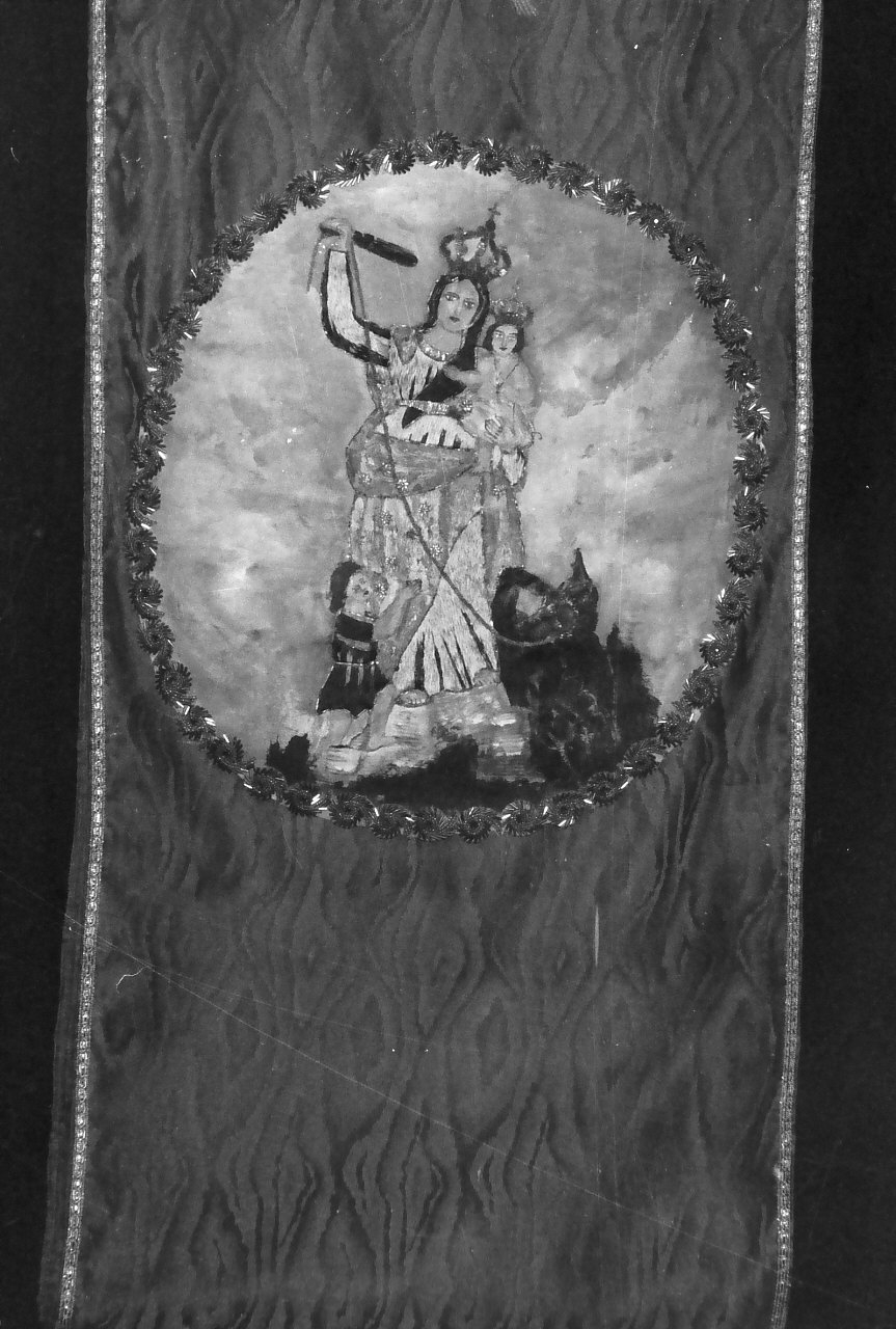 Madonna del Soccorso (stendardo, opera isolata) - ambito calabrese, manifattura calabrese (sec. XIX)