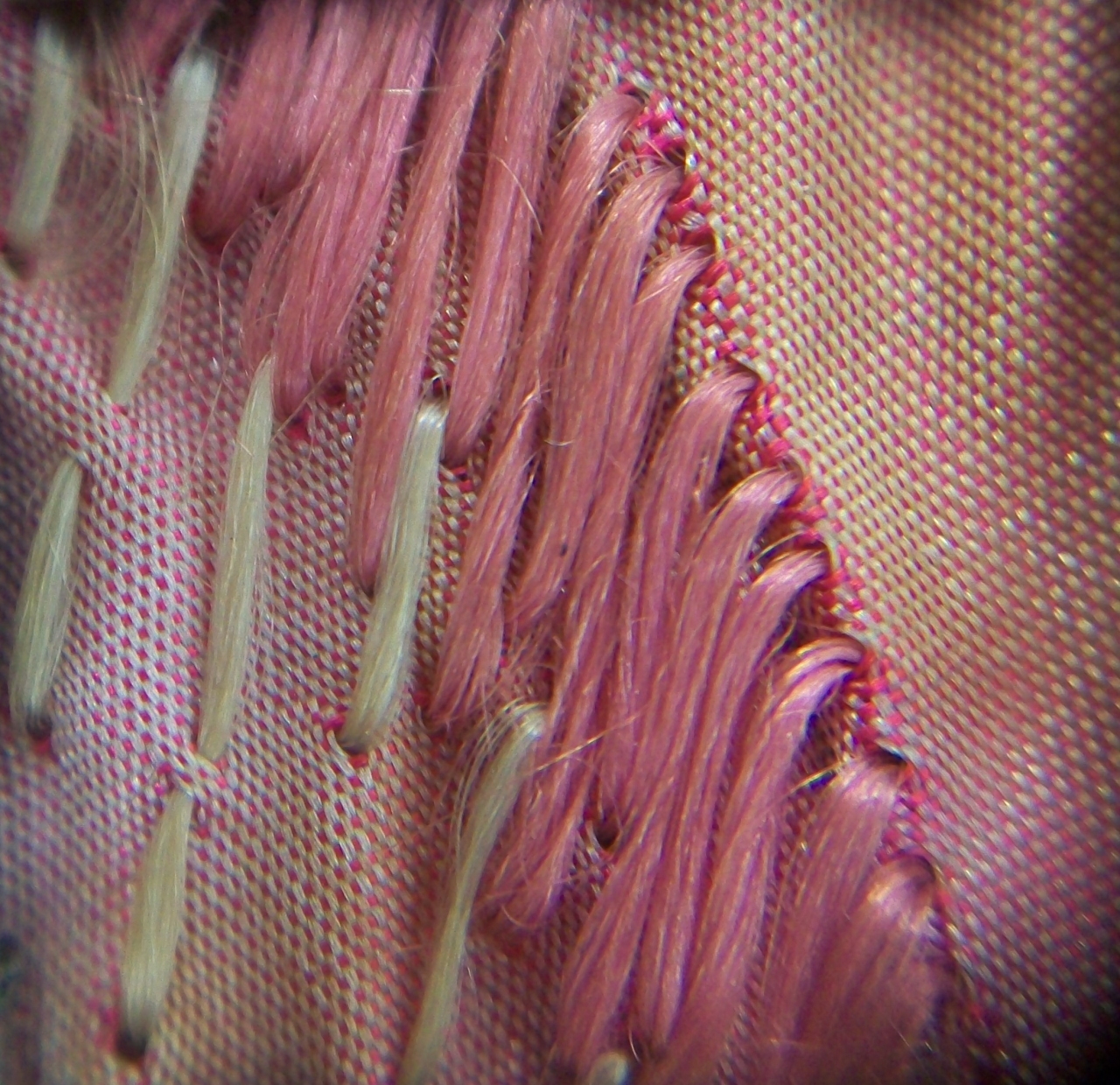 decorazione a ricamo, frammento - ambito milanese (inizio sec. XX)