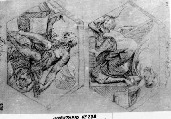 profeti (disegno) di Nocchi Bernardino (attribuito) (ultimo quarto sec. XVIII)
