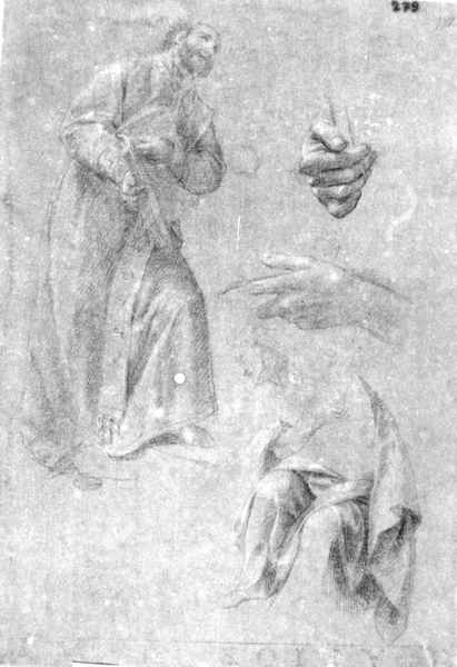 figure panneggiate (disegno) di Nocchi Pietro (inizio sec. XIX)