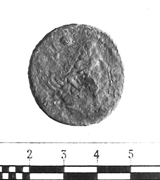 R/ Testa di Mercurio a destra; sopra, due globetti; V/ Prora di nave a destra; sotto, due globetti (sestante (serie semilibrale)) (sec. III a.C)