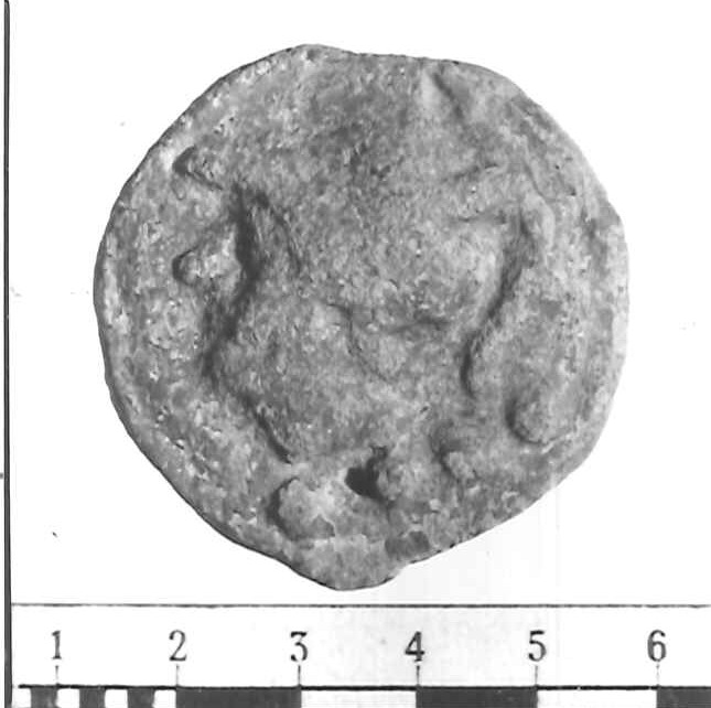 R/ Testa elmata di Minerva a sinistra; sotto, quattro globetti; V/ Prora di nave a destra; sotto, quattro globetti (triente (serie librale)) (sec. III a.C)