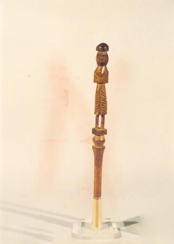 figura femminile (conocchia, conocchie, strumenti da lavoro) - artigianato pastorale (sec. XX prima metà, da 1900 a 1949)