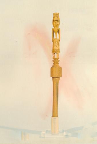 figura femminile (conocchia, conocchie, strumenti da lavoro) - artigianato pastorale (sec. XX seconda metà, da 1950 a 1999)