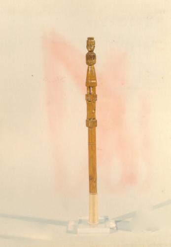 figura femminile (conocchia, conocchie, strumenti da lavoro) - artigianato pastorale (sec. XX, da 1900 a 1999)