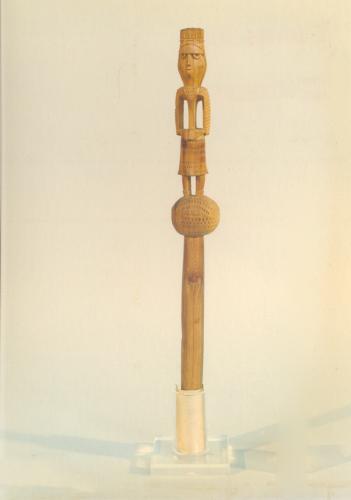 figura femminile (conocchia, conocchie, strumenti da lavoro) - artigianato pastorale (sec. XX seconda metà, da 1950 a 1999)