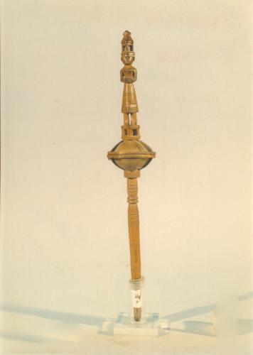 figura femminile (conocchia, conocchie, strumenti da lavoro) - artigianato pastorale (sec. XX, da 1900 a 1999)