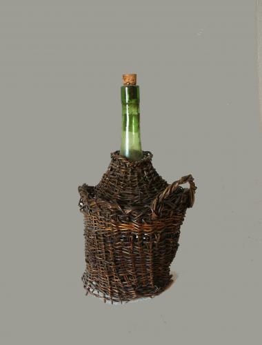 fiasco piccolo, fiaschi, utensili domestici - ambito calabrese (sec. XX prima metà, da 1900 a 1949)