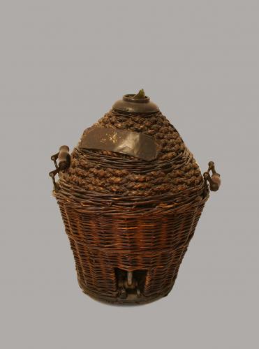 damigiana, damigiane, utensili domestici - artigianato contadino (sec. XX prima metà, 1930)