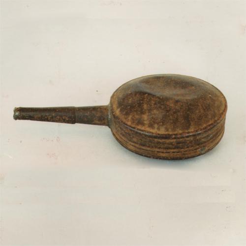 fiasca per polvere da sparo o pallini, recipienti, utensili da lavoro - artigianato pastorale (sec. XX prima metà, da 1900 a 1949)