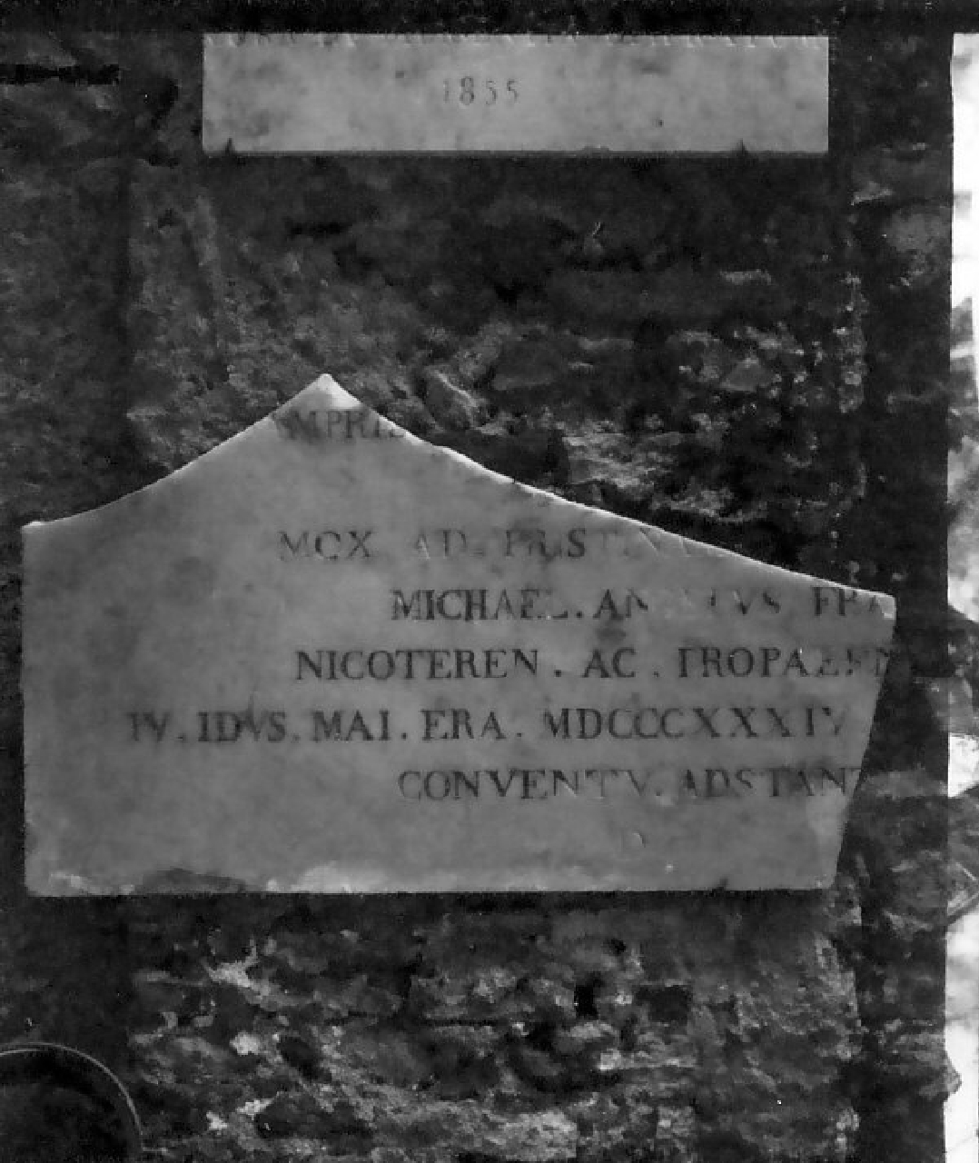 lastra, frammento - bottega calabrese (sec. XIX)