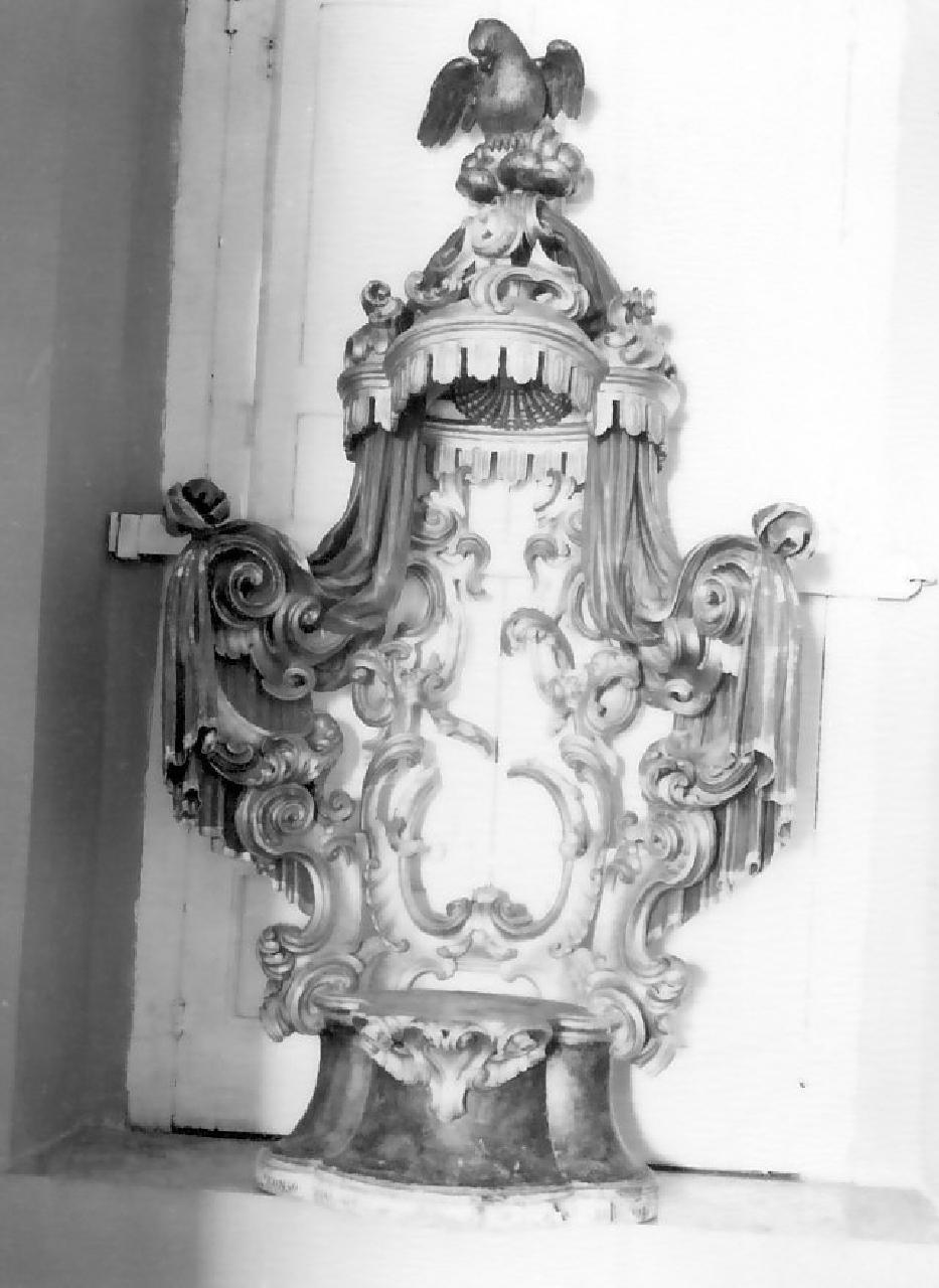 tronetto per esposizione eucaristica, opera isolata di Scrivo Alfonso (sec. XIX)