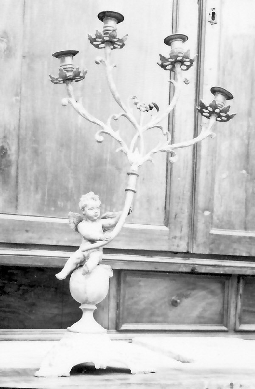 candelabro, serie - bottega calabrese (sec. XIX)