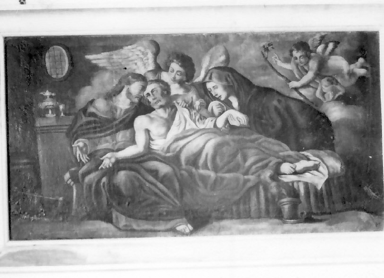 morte di San Giuseppe (dipinto, opera isolata) - ambito calabrese (sec. XIX)