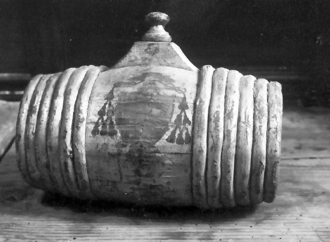 barilotto per la consacrazione del vescovo, opera isolata - bottega calabrese (sec. XVIII)