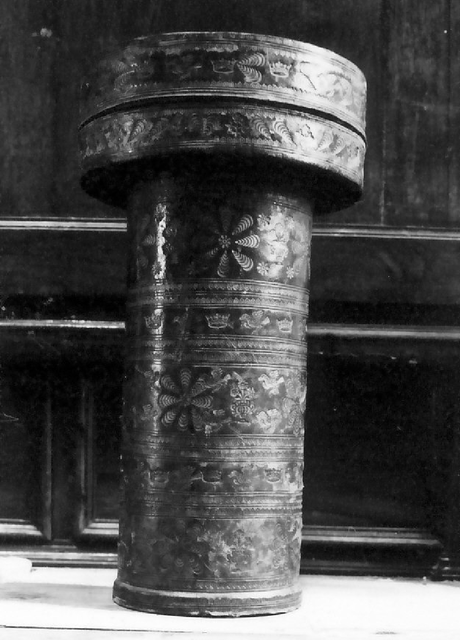 custodia di calice, opera isolata - bottega calabrese (sec. XVII, sec. XVIII)