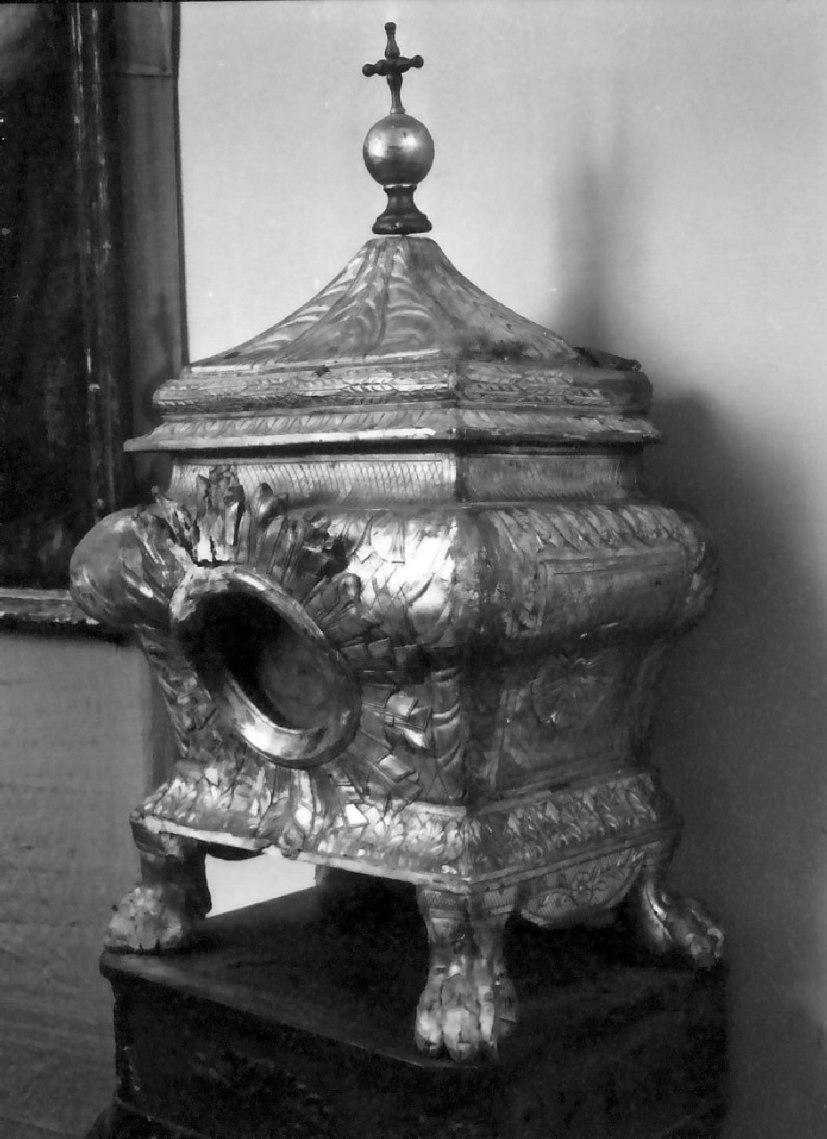 teca eucaristica, opera isolata - bottega calabrese (sec. XIX)