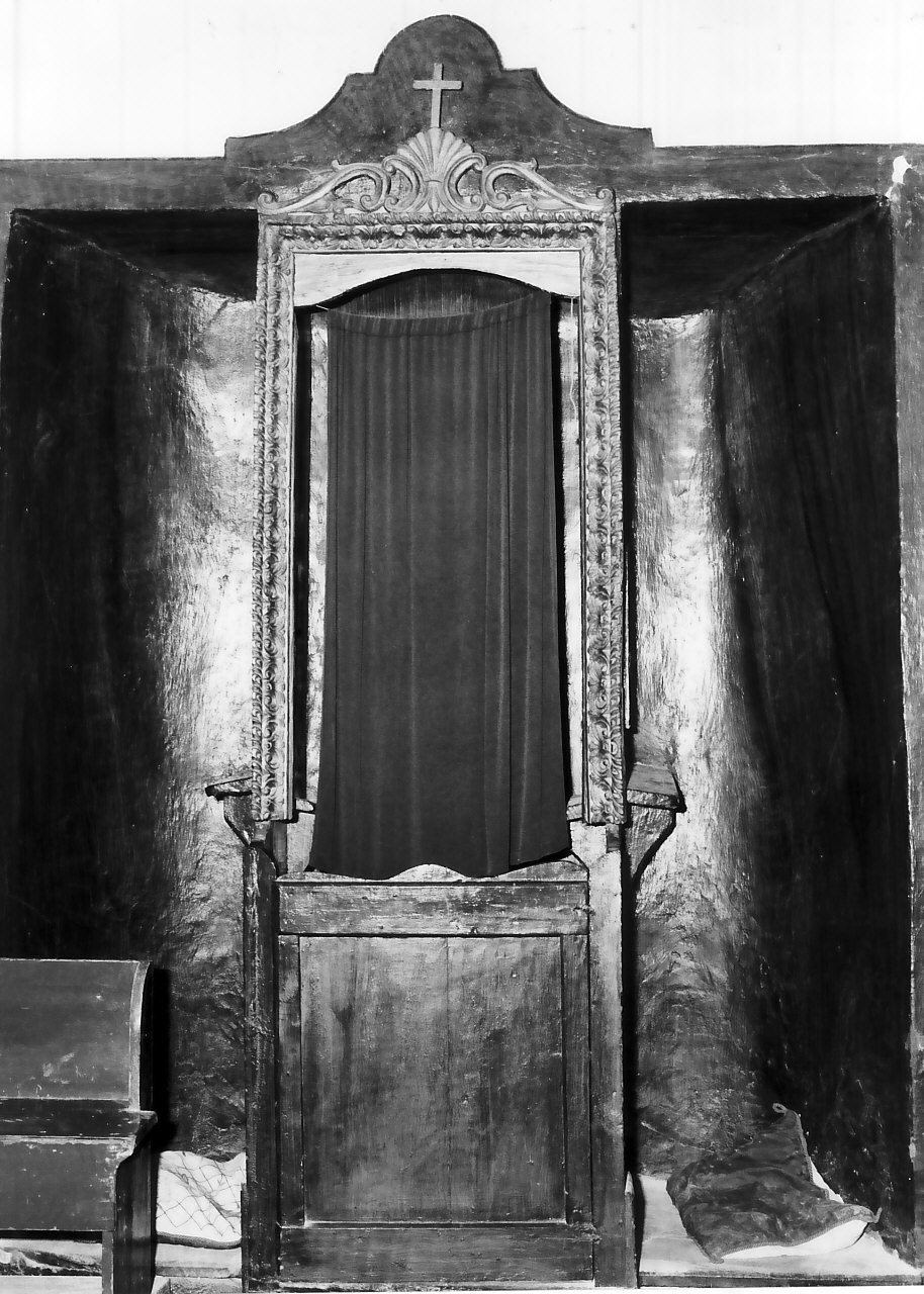confessionale, opera isolata - bottega calabrese (sec. XIX)