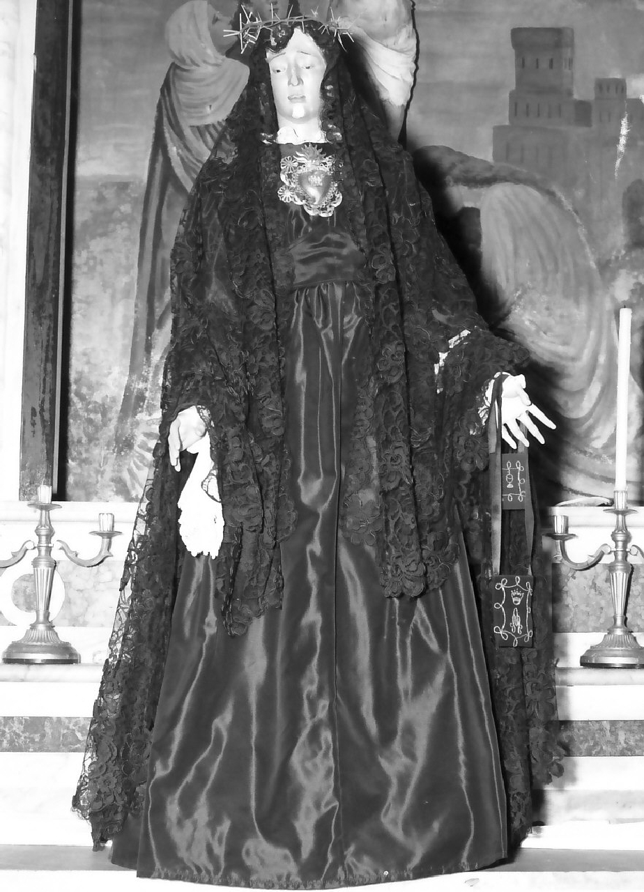 Madonna Addolorata (manichino, opera isolata) - bottega Italia meridionale (sec. XIX)