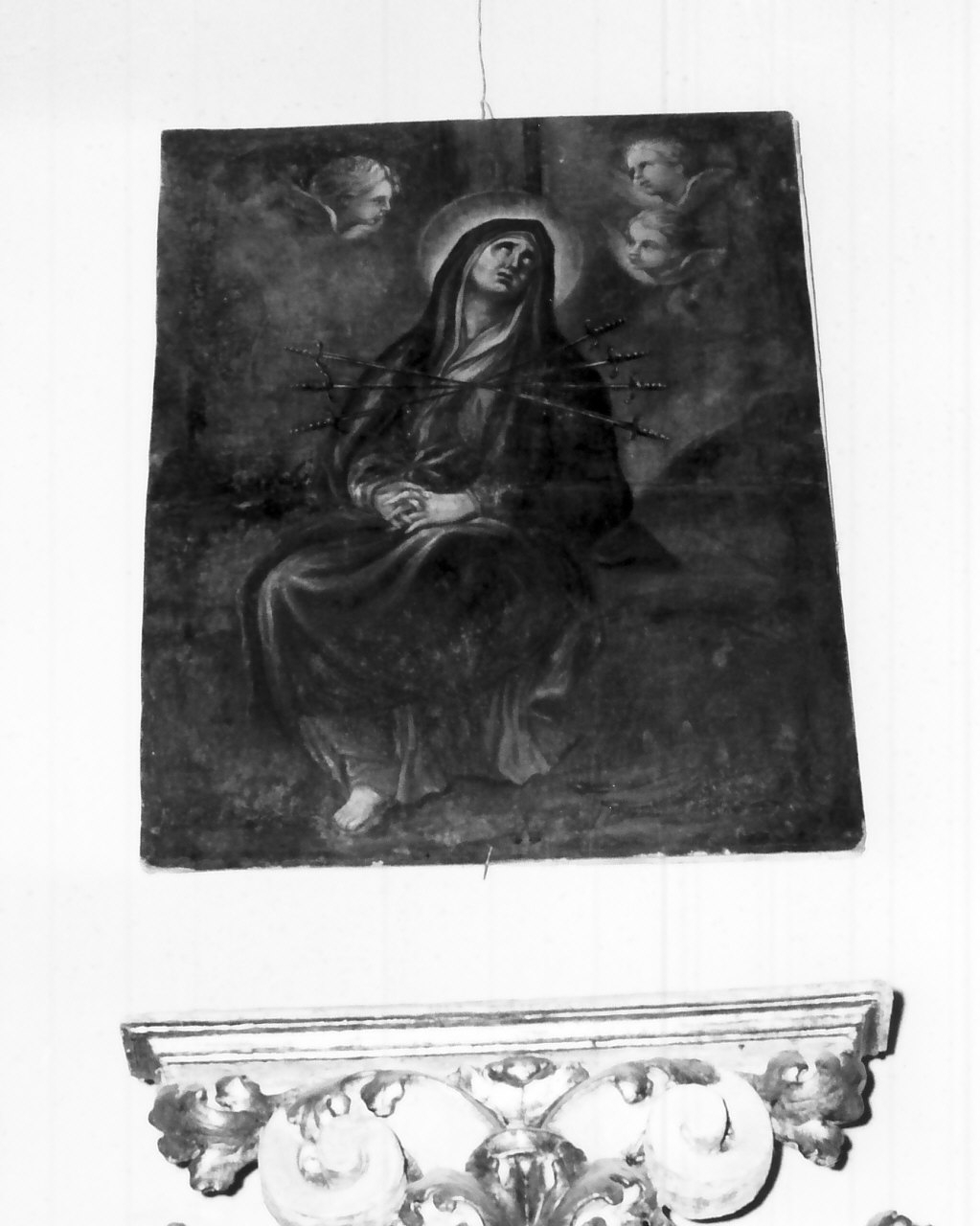 Madonna Addolorata (dipinto, opera isolata) - ambito Italia meridionale (sec. XVIII)