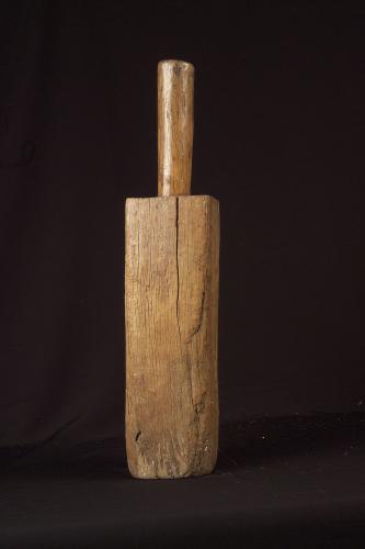 Mazza di legno per pestare il lino, mestieri - bottega del falegname (sec. XIX inizio)