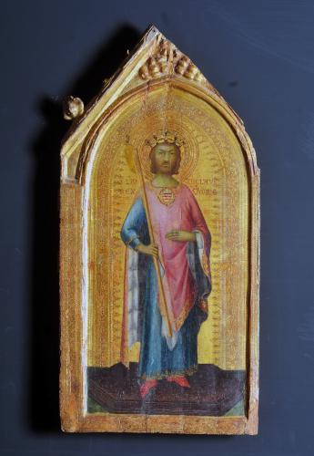 San Ladislao d'Ungheria (dipinto, opera isolata) di Martini Simone (sec. XIV)