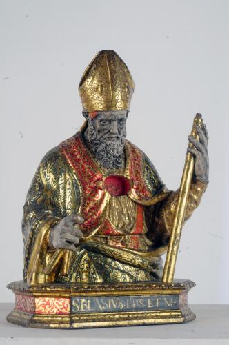 San Biagio (reliquiario - a busto, opera isolata) di Mandese Gio Batta (sec. XVII)