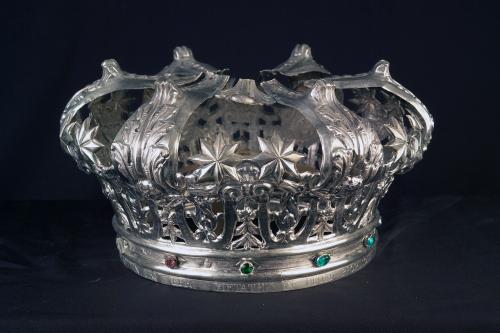 corona da statua, opera isolata - bottega napoletana (sec. XIX)