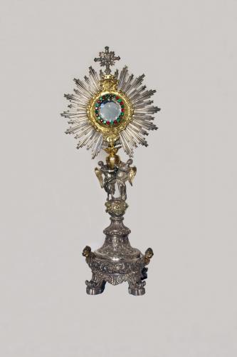 ostensorio - a raggiera, opera isolata - bottega napoletana (sec. XIX)