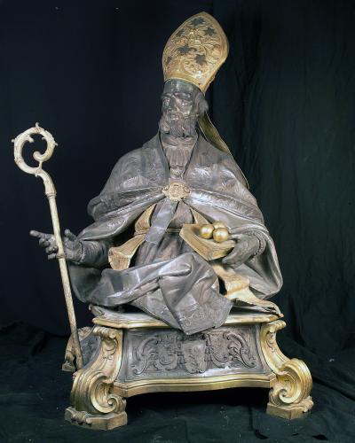 San Nicola di Bari (busto, opera isolata) - bottega napoletana (sec. XVIII)